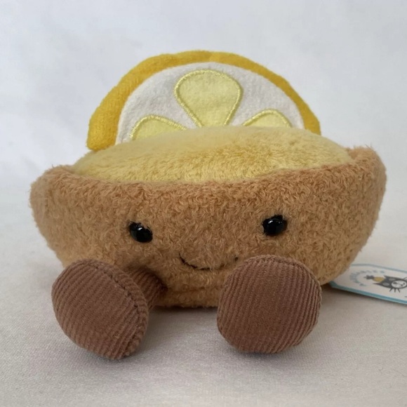 Jellycat COLLETTE TARTE AUX CITRON PARIS EXCLUSIVE Bag Pin Stickers NEW! - Picture 2 of 13